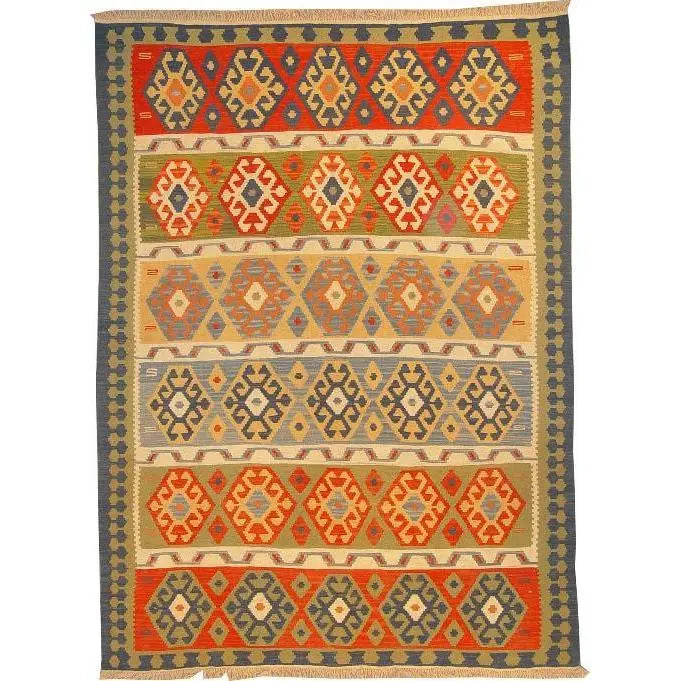 One Of The Kind Ardabil Persian Kilim 8'4" x 6'0"